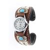 Image 1 : Armstrong Vintage Leather & Silver Watch Bracelet