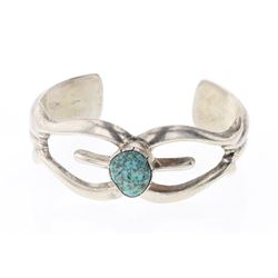 Vintage Turquoise Sand Cast Bracelet