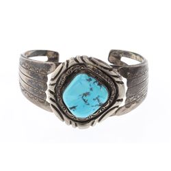Old Pawn Sleeping Beauty Nugget Turquoise Bracelet
