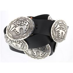 DK Heavy Stamp Bear Cub Concho Belt