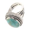 Image 2 : Ray Bennett Vintage Turquoise & Twist Wire Large Stone