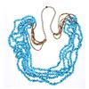 Image 1 : Vintage Turquoise Heishe Multi Strand Necklace