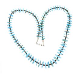 Old Pawn Turquoise Heishe Necklace