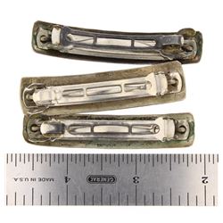 Old Pawn Turquoise Hair Barret Set of Three