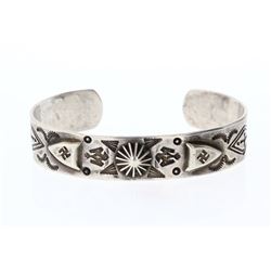 Old Pawn Peyote Bird & Native Symbol Bracelet