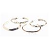 Image 1 : Vintage Triangle Bracelet Multi-Piece Lot of Four
