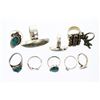 Image 2 : Old Pawn & Vintage Turquoise  Rings Large Multi-Piece