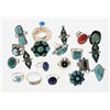 Image 1 : Old Pawn & Vintage Turquoise Rings Large Multi-Piece