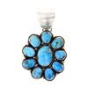 Image 1 : SC Contemporary Kingman Turquoise Cluster Pendant