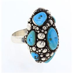 David Zachary Vintage Turquoise Multimedia Ring
