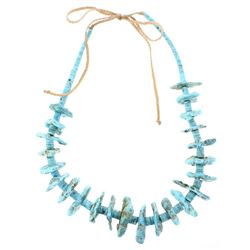 Old Pawn Turquoise Original Chip & Nugget Necklace