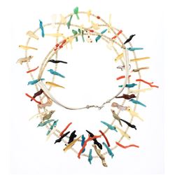Old Pawn Bird Fetish Necklace