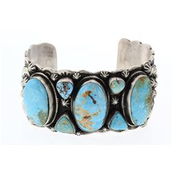 Bobby Johnson Contemporary Kingman Turquoise Bracelet
