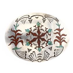 HB Old Pawn Crushed Turquoise & Coral Inlay Story