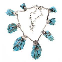 Old Pawn Turquoise Fetish Necklace