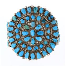 Old Pawn Turquoise Cluster Bracelet