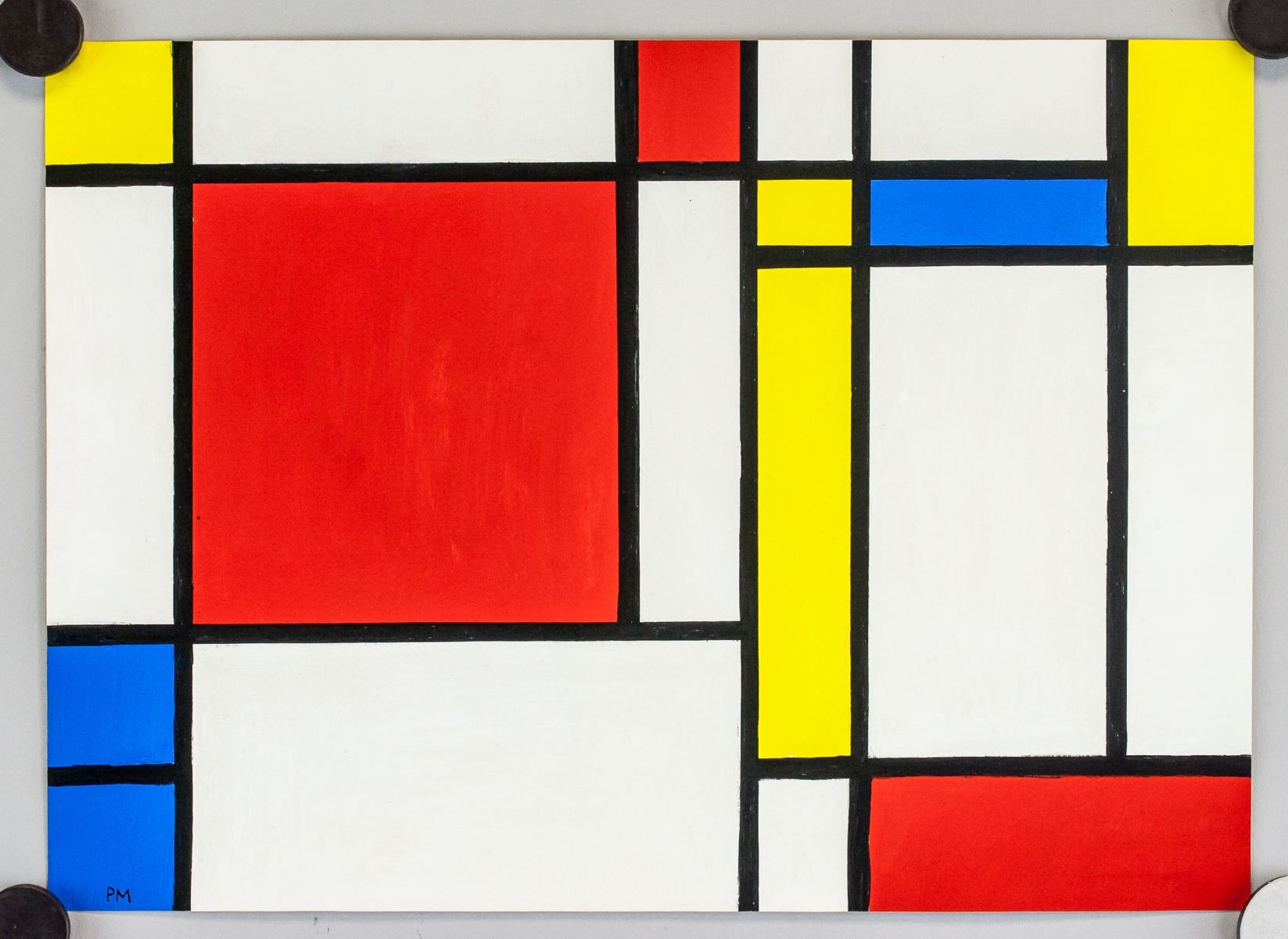 Dutch Expressionist Oil Signed Piet Mondrian