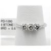 Image 2 : 0.57 ctw Diamond Ring - 14KT White Gold