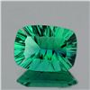 Image 1 : Natural ConCave Cut Best AAA Emerald Green Fluorite -FL