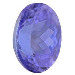 BEAUTIFUL HIGH END 2.73 CT DOUBLE CERTIFIED TANZANITE.