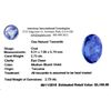 Image 2 : BEAUTIFUL HIGH END 2.73 CT DOUBLE CERTIFIED TANZANITE.