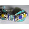 Image 1 : Tibet Amber Turquoise Lapiz Lazuli Bracelet