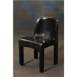  Two chairs, moulded plastic, Joe Colombo