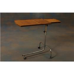  Reading table, ash with chrome frame