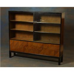  Bookshelf, birch with intarsia