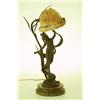 Image 1 :  Table lamp, art deco, brass/seashell