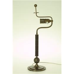  Table lamp, brass/bakelit, art deco