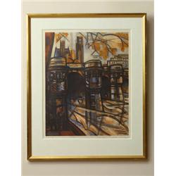  Colour-lithography, Marcel Gromaire, 41/95