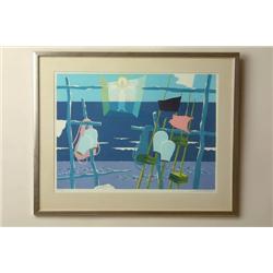  Colour-lithography, Waldemar Lorentzon, HC1/24