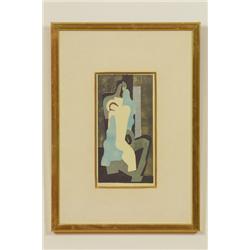  Woodcut, Pär Siegård, 4/20, 1932