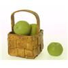 Image 1 :  Basket with apples, ceramic, Ingrid Herrlin