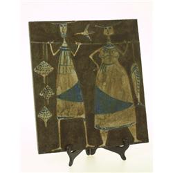  Ceramic plate, Åke Holm, sign. Å Holm