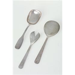  Spoon and oyster spoon, silver