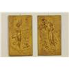 Image 1 :  Pair of wallplates, bronzed, Janos Kalmar
