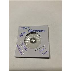 1.50 carat Aquamarine oval cut tested natural gem