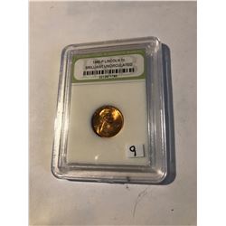 1980 P Lincoln Penny Certified Brilliant Uncirculate