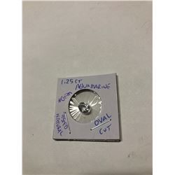 1.25 carat Aquamarine oval cut tested natural gem
