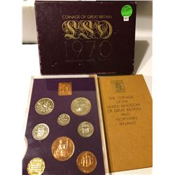 1970 Coinage of Great Britain & Northern Ireland Proof Set in Original Package with Paperwork