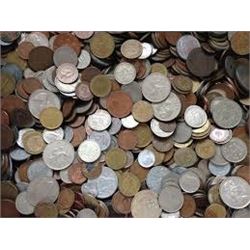 HUGE 3 Pound Bag of WORLD-US Coins out of Safe Box