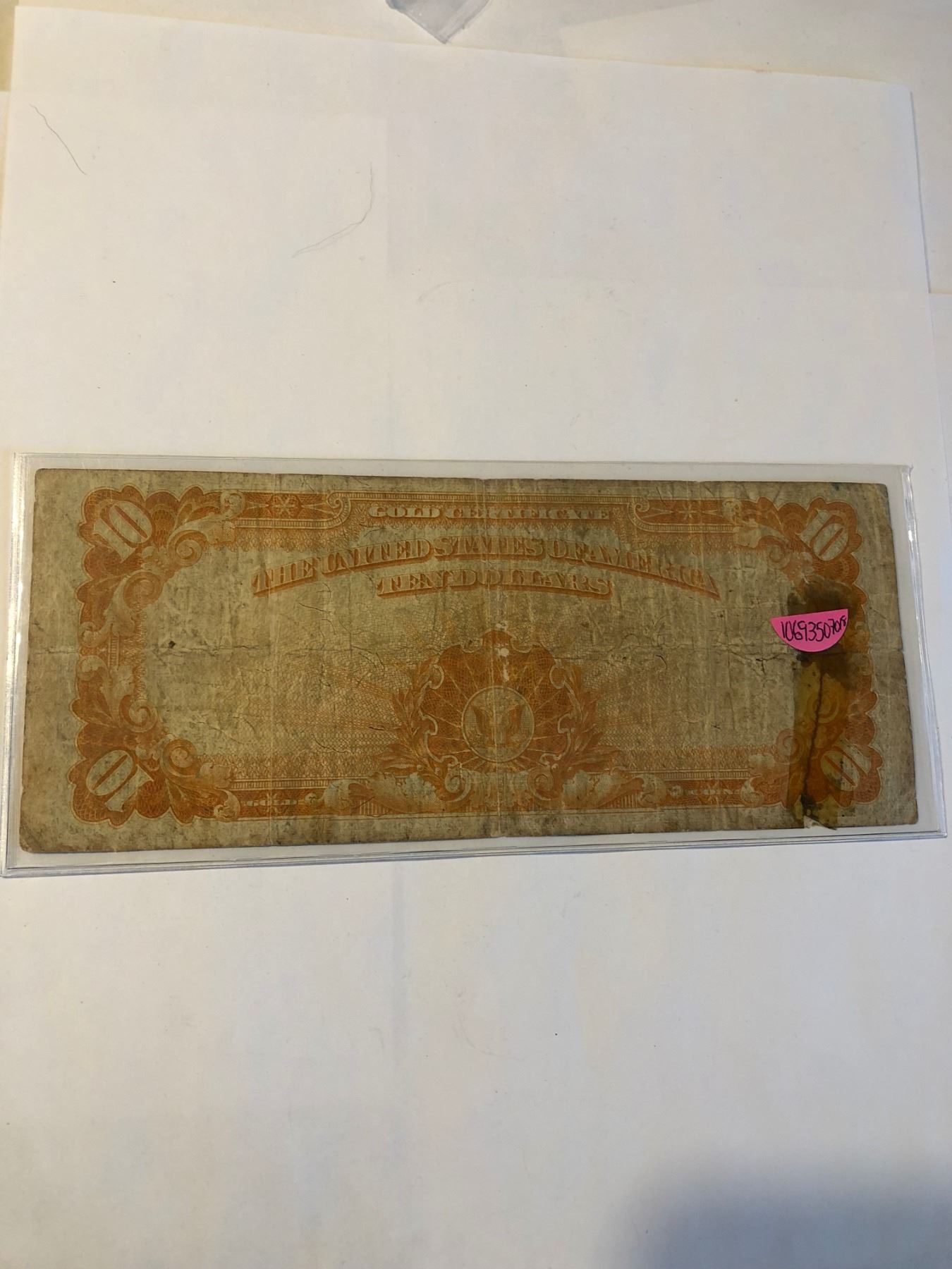 Extremely Rare *STAR NOTE* 1922 $10.00 GOLD SEAL US Note Serial ...
