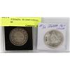Image 1 : LOT OF 2 CANADA  50 CENT COINS, 1967 & 1898