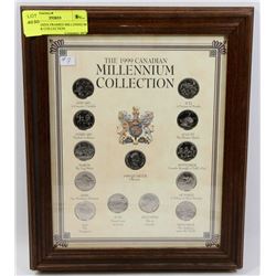 1999 CANADA FRAMED MILLENNIUM QUARTER COLLECTION