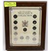 Image 1 : 1999 CANADA FRAMED MILLENNIUM QUARTER COLLECTION