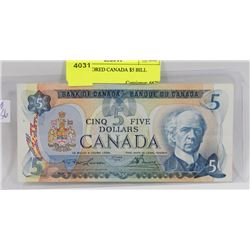 1979 COLORED CANADA $5 BILL