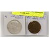 Image 1 : LOT OF 2 USA COINS, 1964 KENNEDY HALF DOLLAR AND