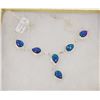 Image 1 : #135-AUSTRALIAN TRIPLE OPAL GEMSTONE NECKLACE